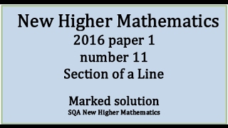 2016 SQA Higher Mathematics Paper 1: 10 Graph of inverse function
