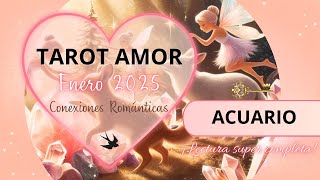 🧡ACUARIO| Arriesga por amor ❤️💣 escapada romántica 🧡✨TAROT AMOR ENERO 2025