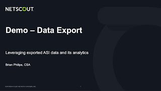 Demo: Data Export and Analysis