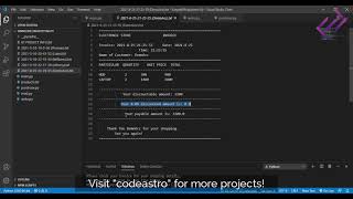 Simple Billing System in Python with Source Code - CodeAstro