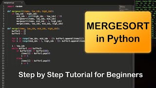 Implement Mergesort in Python [Tutorial for Beginners]