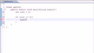 Java Programming Tutorial - 10 - If Statement.flv
