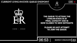 Her Majesty The Queen's Lying-in-State | Queue Tracker