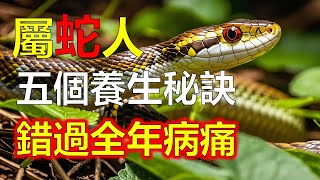 屬蛇人2025雖然犯太歲，但身體健康有解！這五個養生秘訣，錯過恐怕全年病痛纏身！#生肖運勢 #生肖 #十二生肖