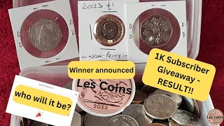 1k Subs Giveaway Draw \u0026 Winner Announced #subscriber #giveaway #result #winner #coins