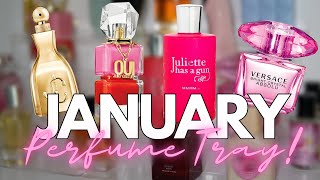 JANUARY PERFUME TRAY 2025! 🎆 | PERFUMES I WILL BE WEARING THIS MONTH | AMY GLAM ✨