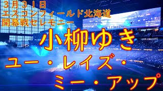 エスコンフィールド北海道 3月30日 開幕セレモニー 小柳ゆき ユー・レイズ・ミー・アップ You Raise Me Up