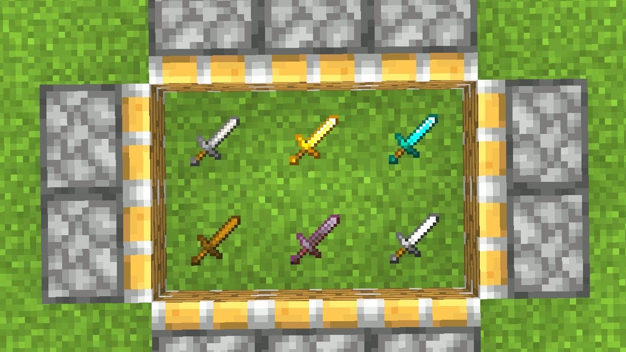 All Minecraft Swords Combined = ? - YouTube