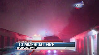 Clovis Ave self stroage fire