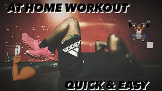 EASY AT HOME WORKOUT THAT TAKES ONLY 30 MINUTES!!! *BODY WEIGHT \u0026 HIIT EXERCISES*