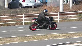 赤8-1　2025年1月26日　武雄自動車学校　バイク練習会　STPP T（佐賀二輪パイロン練習会「TOMO練」）