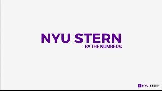 NYU Stern ... By The Numbers