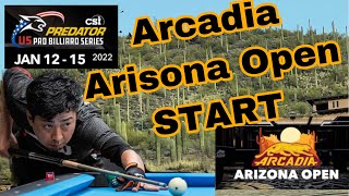 Arcadia Arisona Open （PREDATOR US PRO BILLIARD SERIES）初日