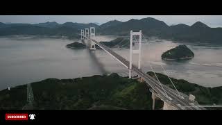 Aerial Footage with drones #29 - The Kurushima-Kaikyo Bridge / cinematic 4K