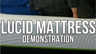 Lucid 12-Inch Memory Foam Mattress Demonstration