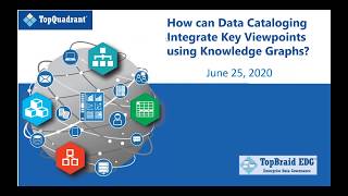 How can Data Cataloging Integrate Key Viewpoints using Knowledge Graphs