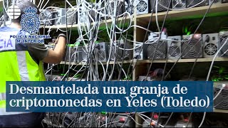 Desmantelada una granja ilegal de minería de criptomonedas en Yeles (Toledo)