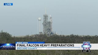 Thousands travel to Brevard County for Falcon Heavy launch