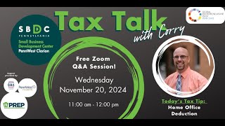 Tax Talk with Corry - Home Office Deduction