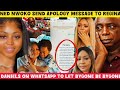 Ned Nwoko‼️send Apology message to Regina Daniels on WhatsApp to let bygone be bygone come back home