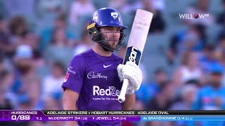 Caleb Jewell 54 runs vs Adelaide Strikers| 30th Match - Adelaide Strikers vs Hobart Hurricanes