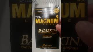 TROJAN MAGNUM LARGE  BARESKIN LUBRICANT LATEX CONDOMS 10 COUNT