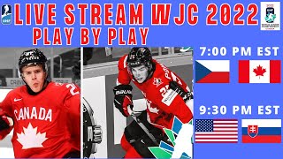 LIVE STREAM PLAY BY PLAY: WJC GAME TEAM CZECHIA VS TEAM CANADA