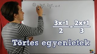 Hogyan oldj meg egyenleteket? | Törtes egyenletek