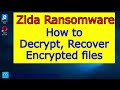 Zida ransomware virus. How to decrypt .Zida files. Zida File Recovery Guide.