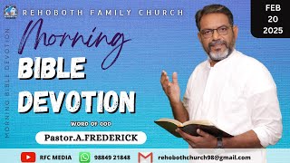 Morning Bible Devotion | 20 FEB 2025 | DAY 561 | Pastor.A.Frederick | RFC