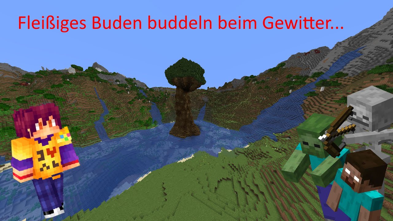 Let's Play Minecraft S01E02 Fleißiges Buden Buddeln Beim Gewitter ...