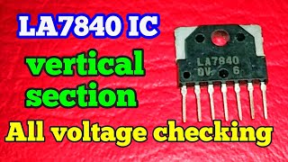 How to repair vertical section all Voltage//7840 vertical ic voltage