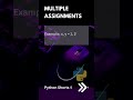 Multiple Assignments | Python Shorts 09 | Python Tutorial | Deepak Radhakrishnan