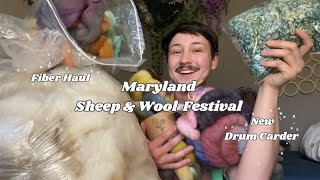 MD Sheep & Wool Festival: Fiber Haul & New Classic Drum Carder