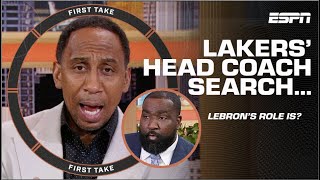 Stephen A. ADDRESSES THE REALITY of LeBron’s role in the Lakers’ next head coach 👀 | First Take