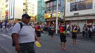 一万人のエイサー踊り隊 伝統 糸満市大里青年会～4 国際通り 那覇市 沖縄県 Kokusai Street Naha OKinawa(20190804)