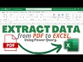 PDF to Excel [THE FASTEST METHOD] using Power Query.