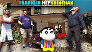 GTA 5 : How Franklin Met Shinchan For The First Time In GTA 5 | SHINCHAN and CHOP