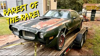 Helping Rescue A 1973 Brewster Green 455 4 Speed Trans Am!