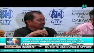 [NewsLife] Piñol's priorities include improving water mng't \u0026 strengthening rice productions