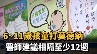 6~11歲孩童打莫德納 醫師建議相隔至少12週－民視台語新聞