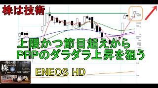 株は技術　上限を超えてきたので、パンパカパンのダラダラ上昇を狙ってみた　ショートトレード　ENEOS HD　〔第1352回〕