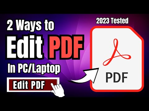 How to Edit PDF File on Laptop/PC (2 Methods) | PDF editor 2023