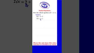 Radical Equations Part 2