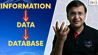 1.1 Difference between Data, Information, DB and DBMS