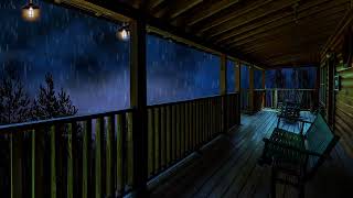 10 Hours 🌧️ Fall asleep in a cozy car cabin with heavy rain and thunder - Sounds for sleeping