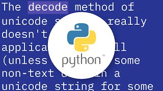 What is the difference between encode/decode?