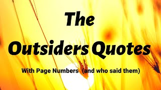 25 Best The Outsiders Quotes With Page Numbers (and Who Said Them!)