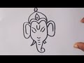 lord ganesha drawing how to draw lord ganesha from m easy step by step