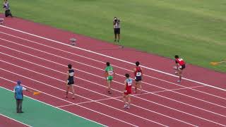 H30　福井国体　山縣亮太　100m決勝スタート前